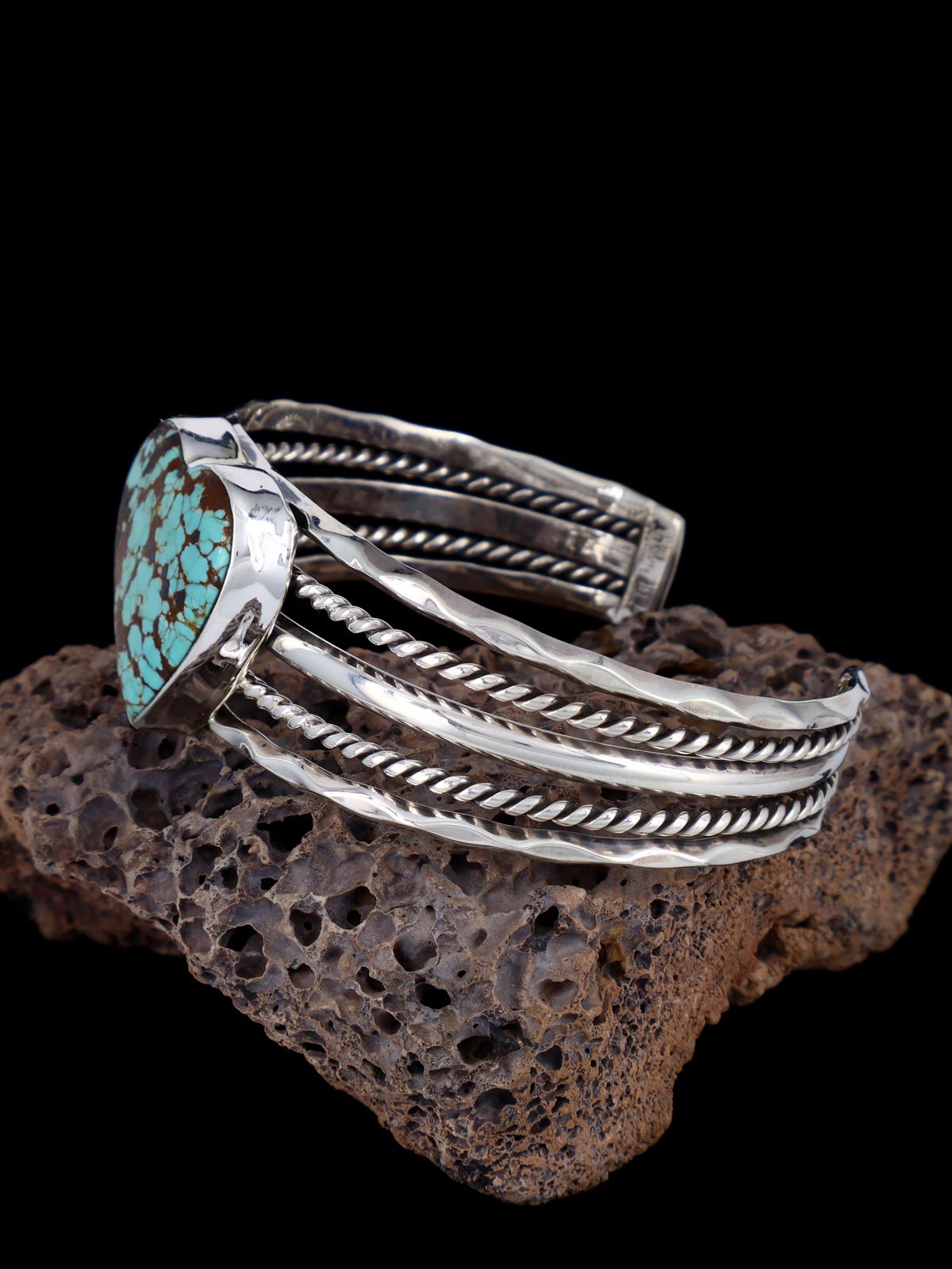 Native American Jewelry #8 Turquoise Heart Cuff Bracelet