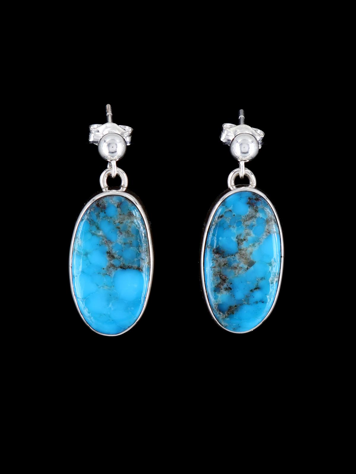 Navajo Turquoise Sterling Silver Post Earrings