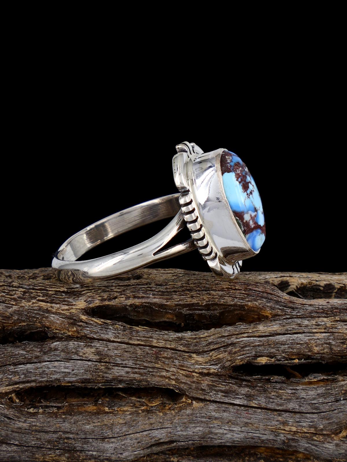 Golden Hill Turquoise Ring, Size 8 3/4 - PuebloDirect.com