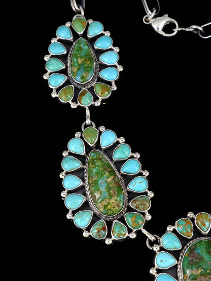 Native American Jewelry Campitos and Sonoran Gold Turquoise Necklace - PuebloDirect.com