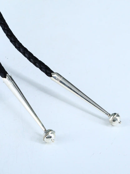 Native American Sterling Silver Kingman Turquoise Bolo Tie