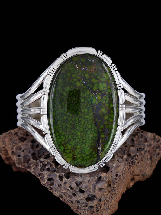 Native American Jewelry Dragonskin Turquoise Cuff Bracelet - PuebloDirect.com