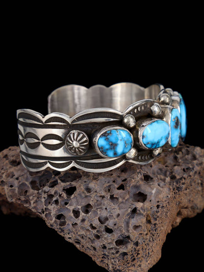 Native American Jewelry Palomino Turquoise Cuff Bracelet - PuebloDirect.com