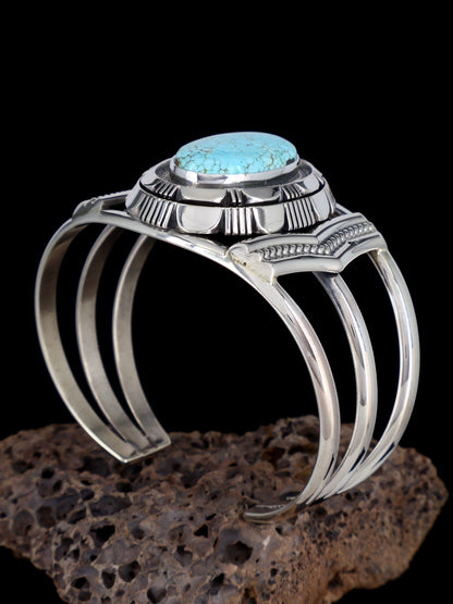 Native American Jewelry #8 Turquoise Cuff Bracelet - PuebloDirect.com