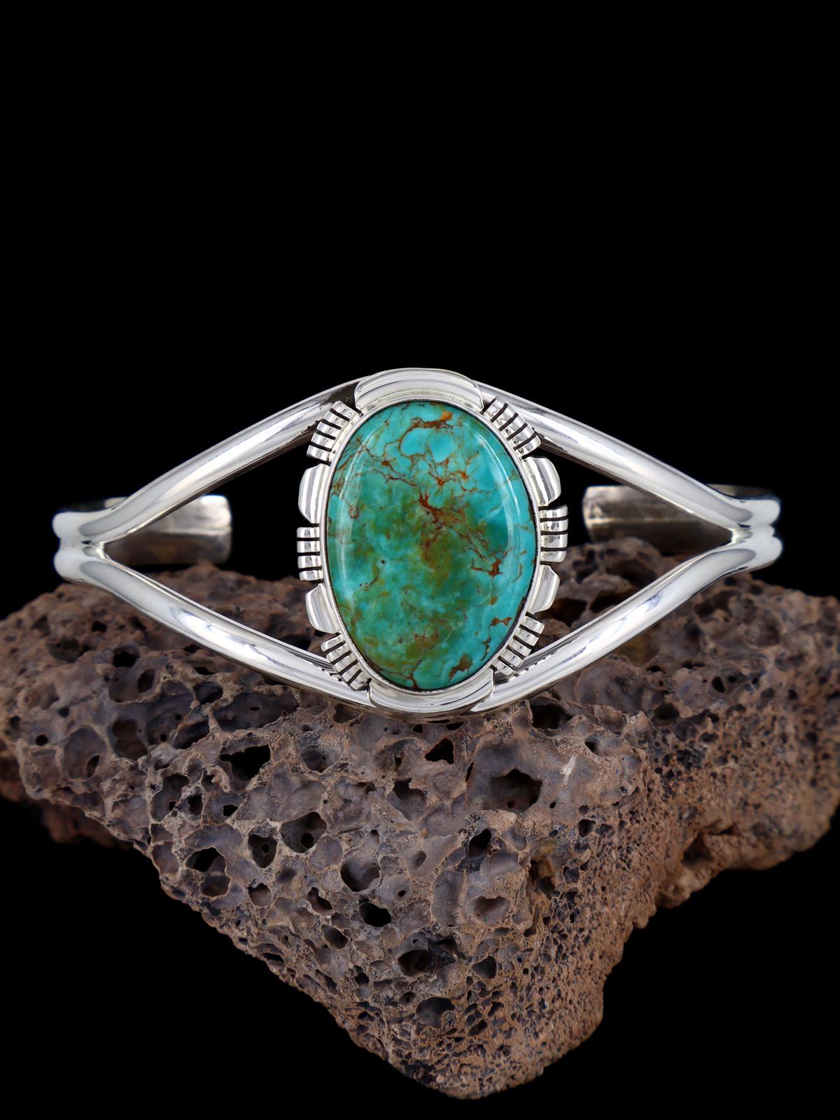 Navajo Armenian Turquoise Sterling Silver Cuff Bracelet