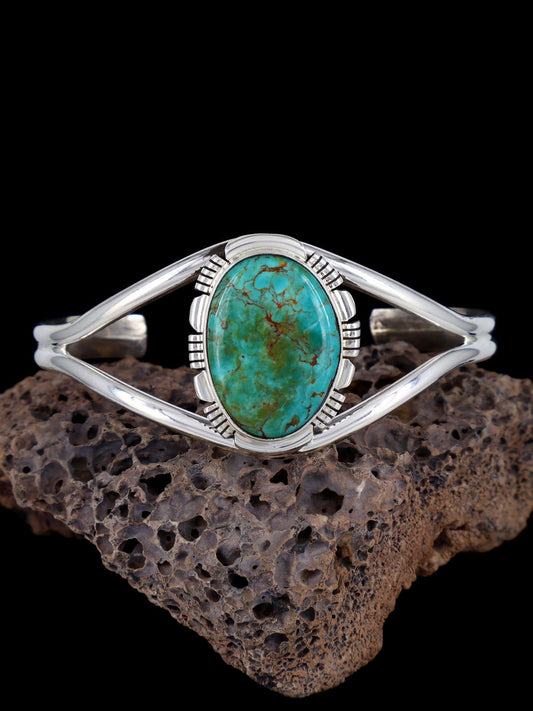 Navajo Armenian Turquoise Sterling Silver Cuff Bracelet