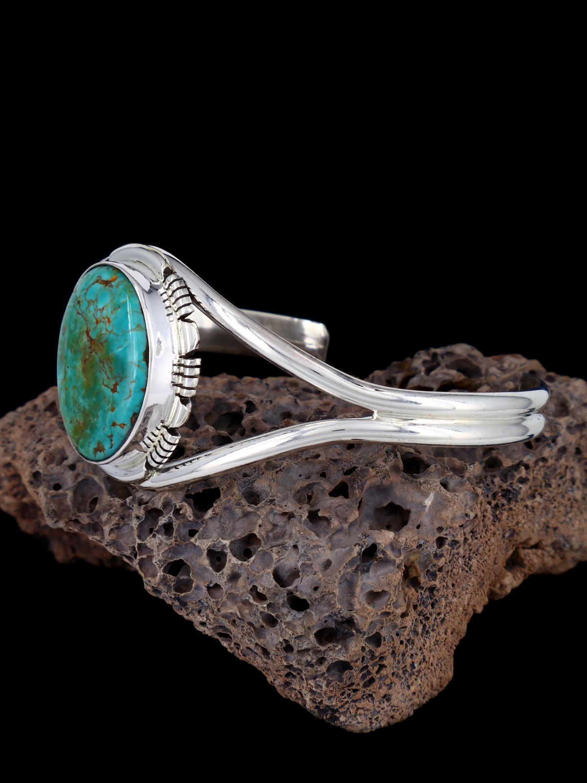 Navajo Armenian Turquoise Sterling Silver Cuff Bracelet