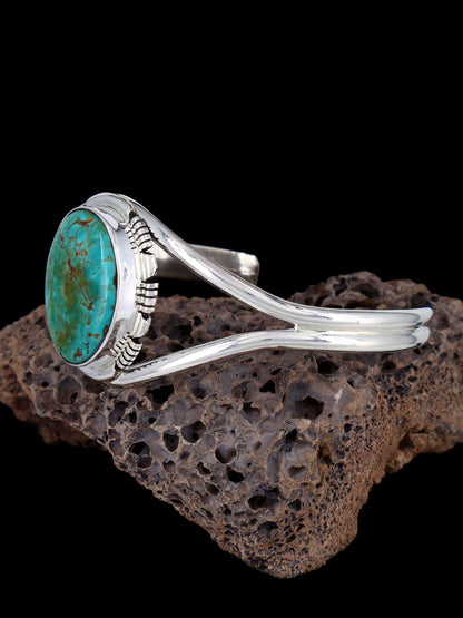 Navajo Armenian Turquoise Sterling Silver Cuff Bracelet