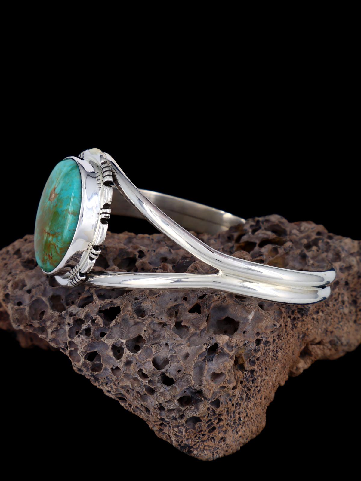 Navajo Armenian Turquoise Sterling Silver Cuff Bracelet