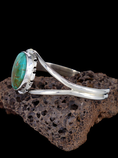 Navajo Armenian Turquoise Sterling Silver Cuff Bracelet