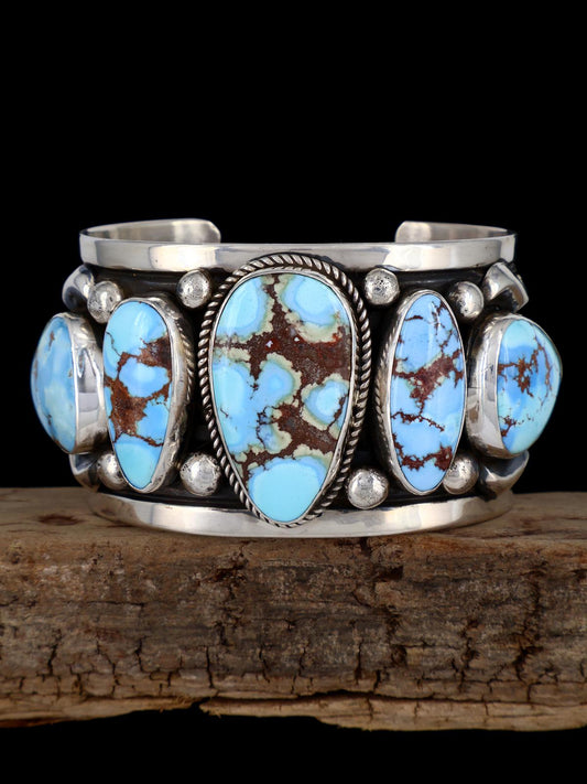 Native American Jewelry Golden Hill Turquoise Cuff Bracelet