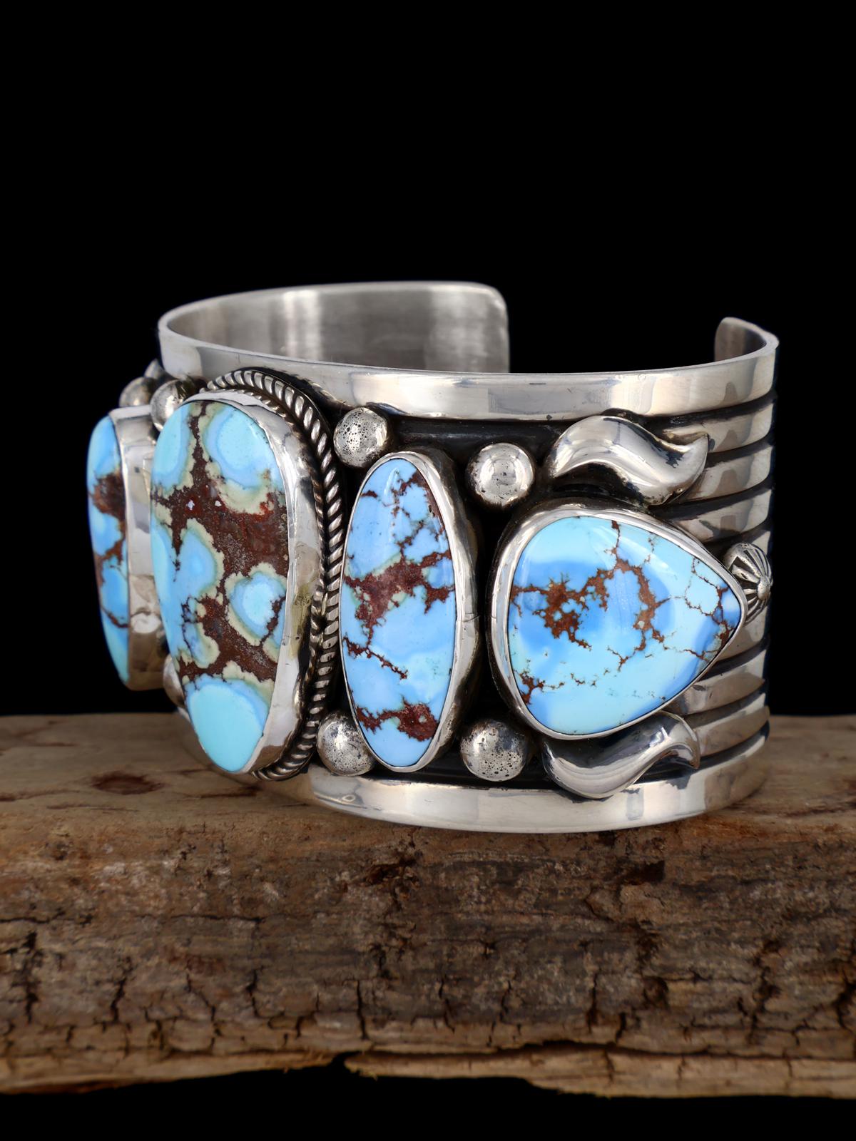 Native American Jewelry Golden Hill Turquoise Cuff Bracelet