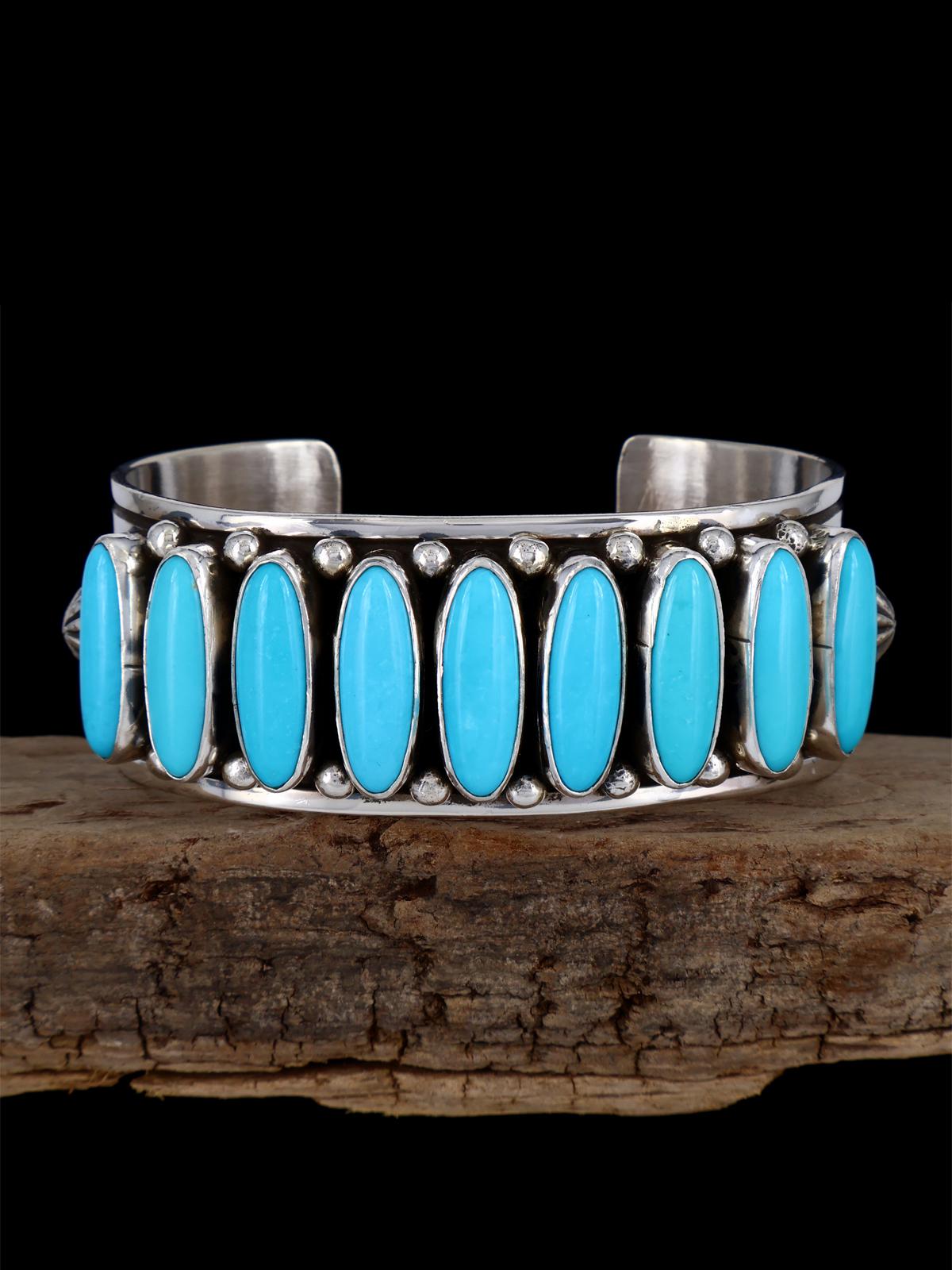 Native American Jewelry Sleeping Beauty Turquoise Cuff Bracelet