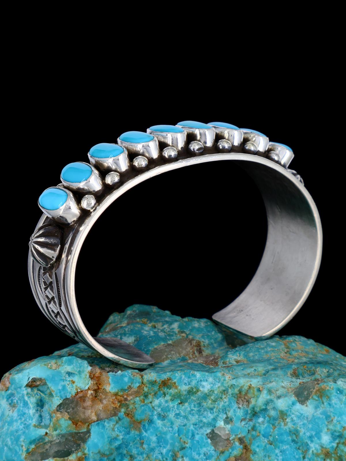 Native American Jewelry Sleeping Beauty Turquoise Cuff Bracelet