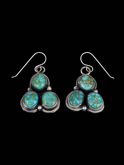 Native American Sonoran Gold Turquoise Squash Blossom Style Necklace Set - PuebloDirect.com