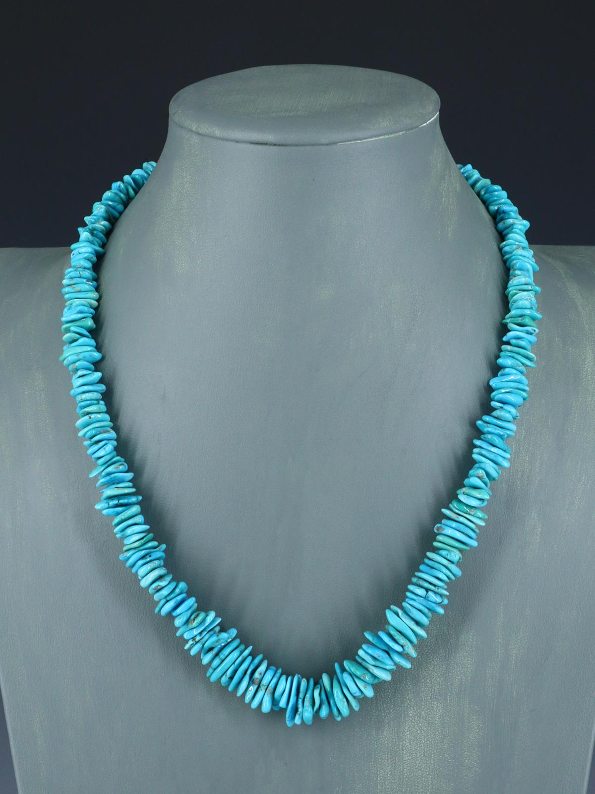 Estate Native American Sleeping Beauty Necklace - PuebloDirect.com