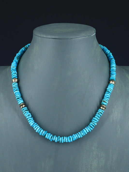 Native American Jewelry Single Strand Turquoise Necklace