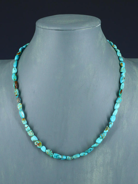 Native American Jewelry Turquoise Single Strand Necklace