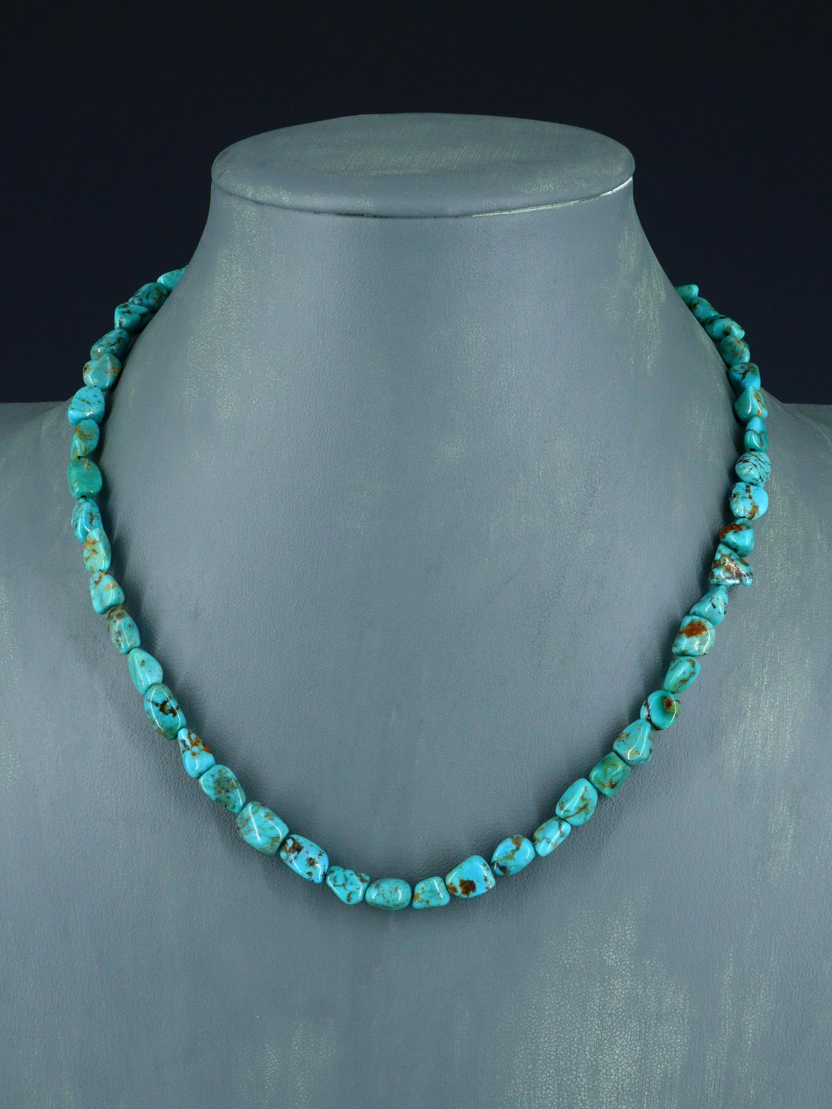Native American Jewelry Turquoise Single Strand Necklace