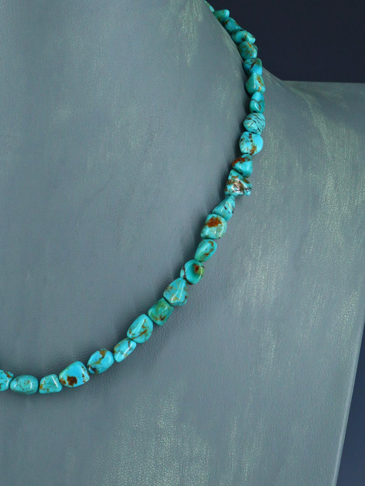 Native American Jewelry Turquoise Single Strand Necklace