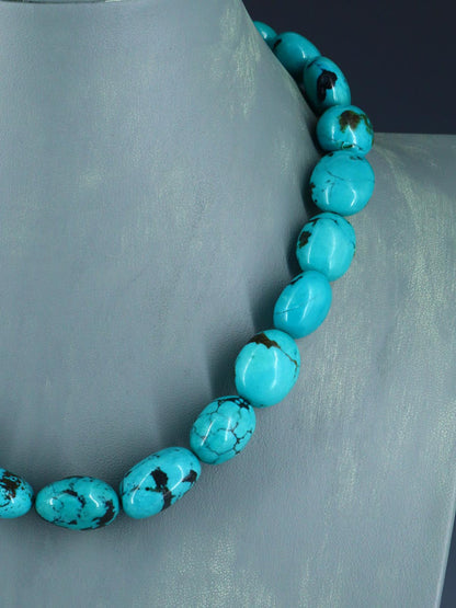Native American Jewelry Single Strand Turquoise Necklace