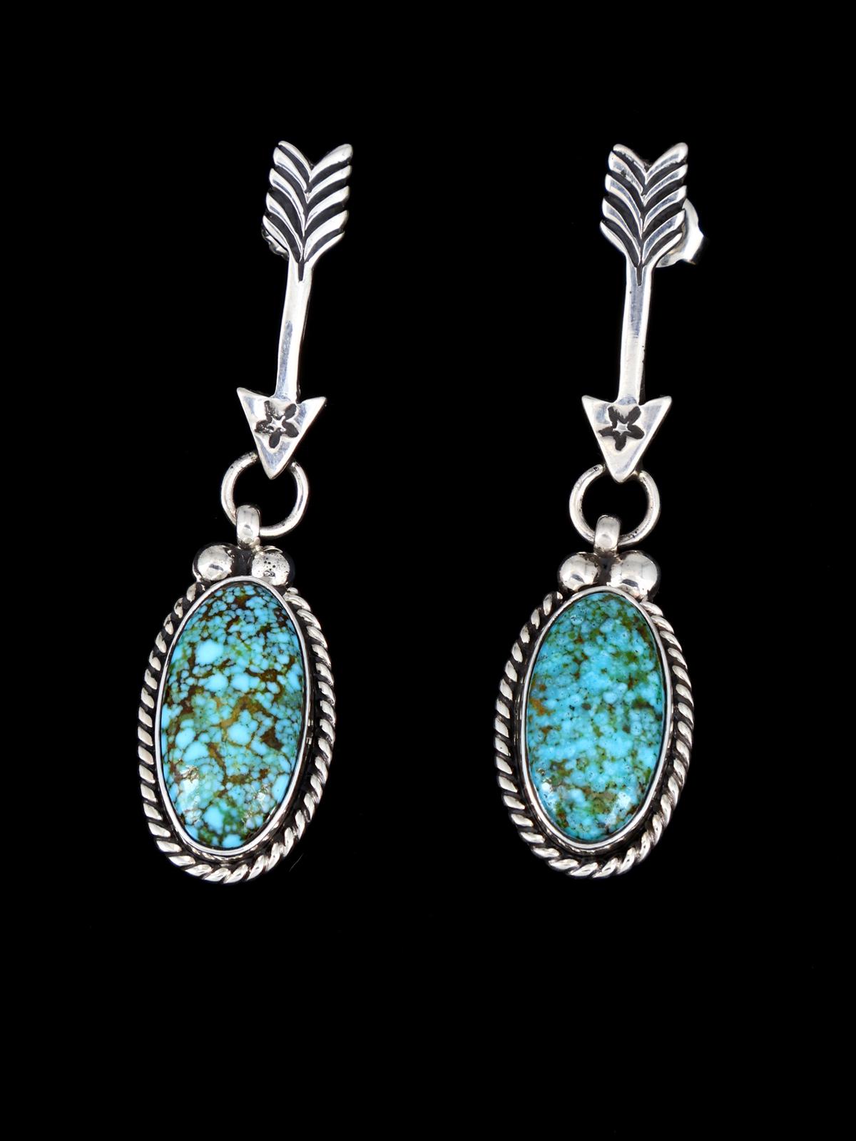 Native American Kingman Turquoise Lariat Necklace Set