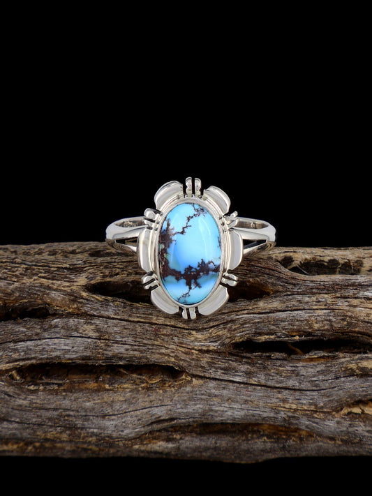 Golden Hill Turquoise Ring, Size 9 - PuebloDirect.com