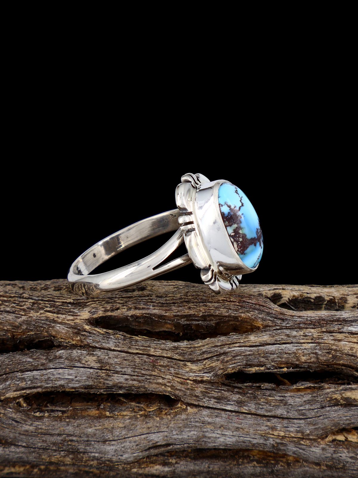 Golden Hill Turquoise Ring, Size 9 - PuebloDirect.com