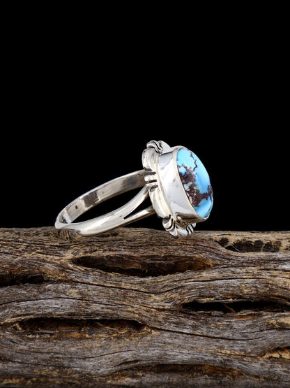 Golden Hill Turquoise Ring, Size 9 - PuebloDirect.com