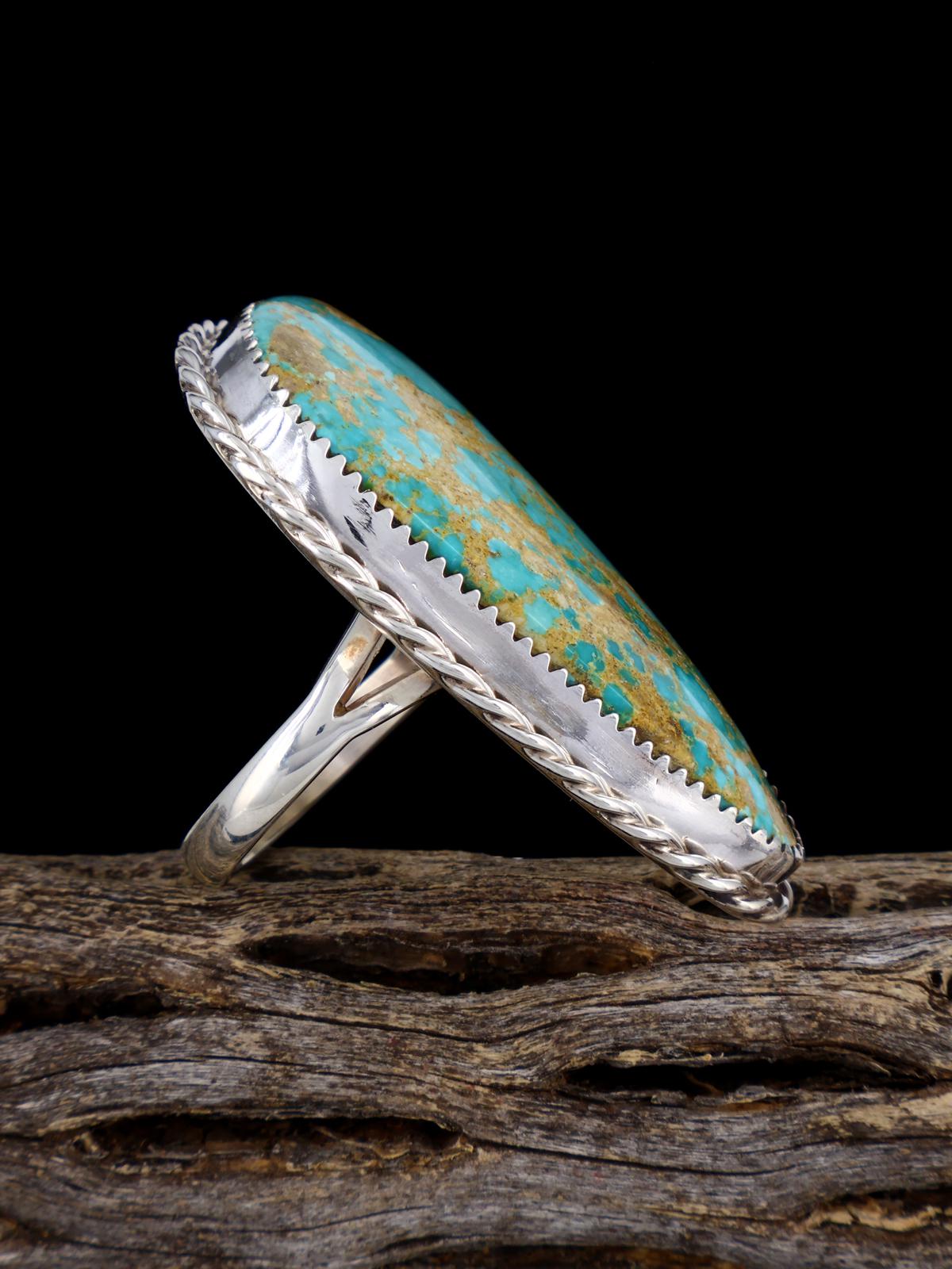 Native American Sonoran Turquoise Ring, Size 9 - PuebloDirect.com