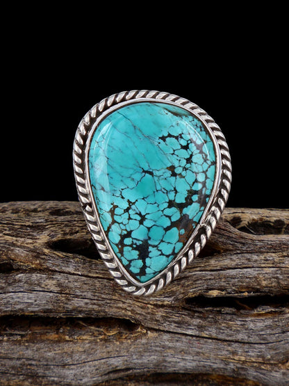 Navajo Cloud Mountain Turquoise Ring, Size 6