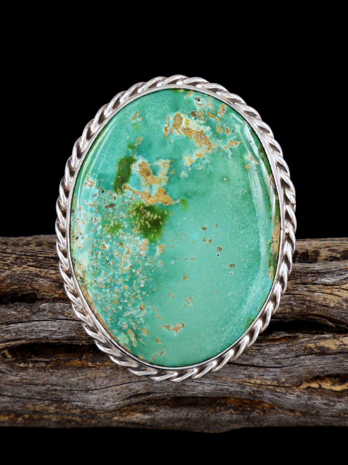 Native American Sonoran Turquoise Ring, Size 7 1/4