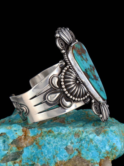 Navajo Jewelry Natural Royston Turquoise Cuff Bracelet - PuebloDirect.com
