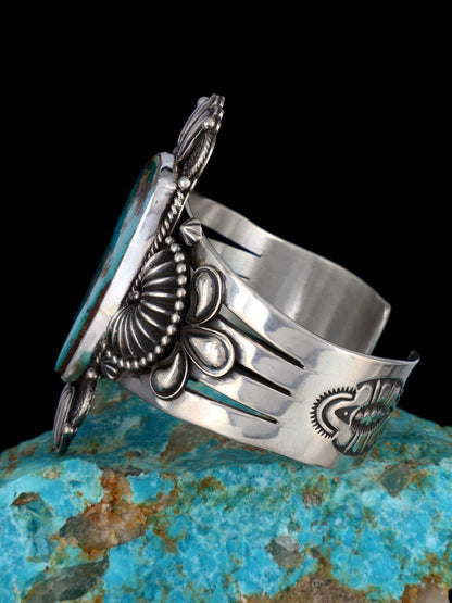 Navajo Jewelry Natural Royston Turquoise Cuff Bracelet - PuebloDirect.com