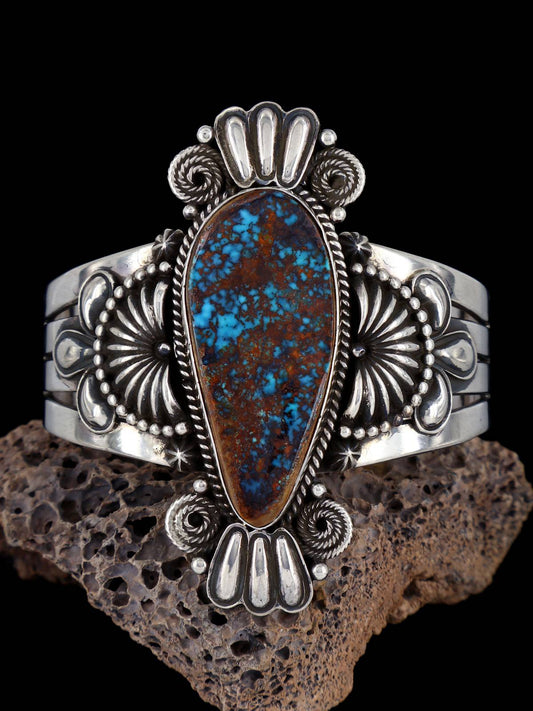 Native American Jewelry Pilot Mountain Turquoise Bracelet - PuebloDirect.com