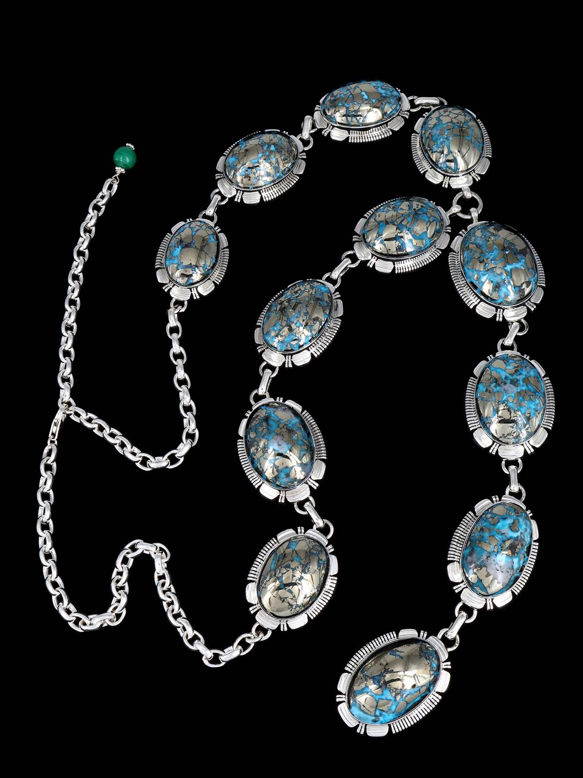Native American Jewelry Turquoise Lariat Necklace - PuebloDirect.com