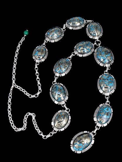 Native American Jewelry Turquoise Lariat Necklace - PuebloDirect.com