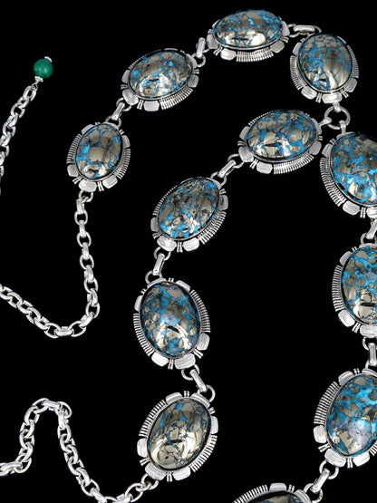 Native American Jewelry Turquoise Lariat Necklace - PuebloDirect.com