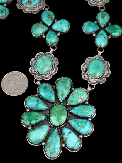 Native American Emerald Valley Turquoise Lariat Y Necklace - PuebloDirect.com