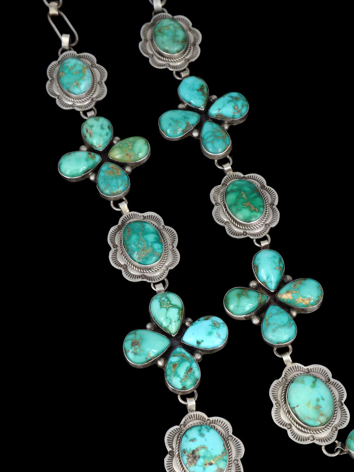 Native American Emerald Valley Turquoise Lariat Y Necklace - PuebloDirect.com
