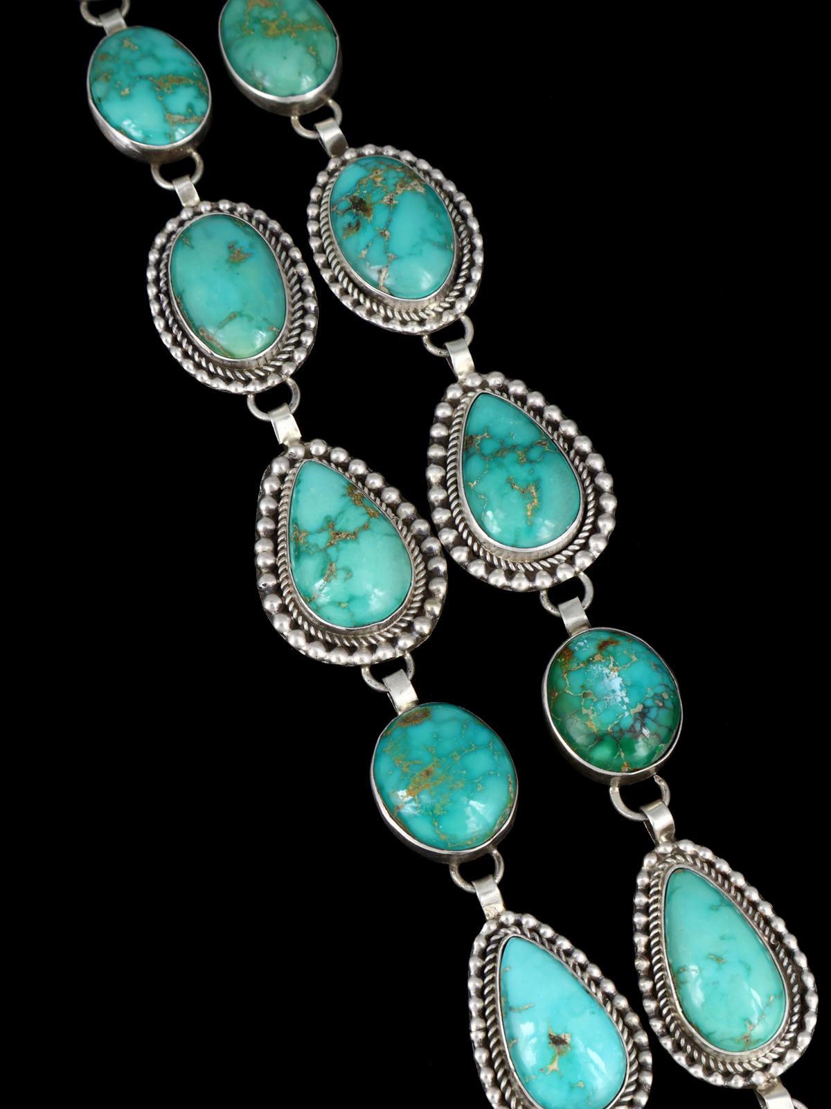 Native American Emerald Valley Turquoise Lariat Y Necklace - PuebloDirect.com