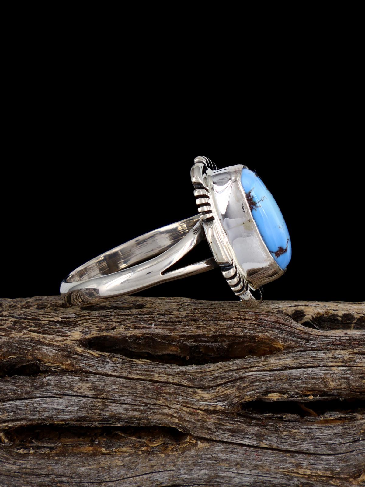 Golden Hill Turquoise Ring, Size 8 1/4 - PuebloDirect.com