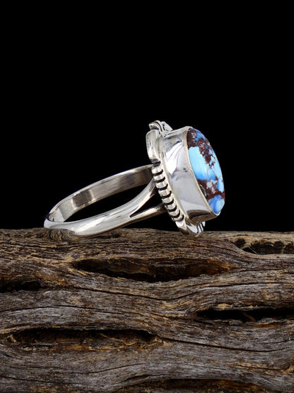 Golden Hill Turquoise Ring, Size 8 3/4 - PuebloDirect.com